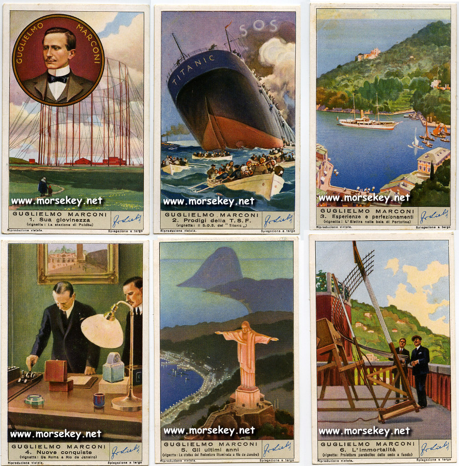 Figurine Liebig dedicate a Guglielmo Marconi