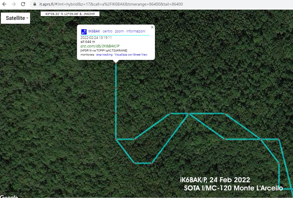 SOTA: I/MC-120 Monte l'Arcello