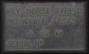 Air Ministries Type-D morse key